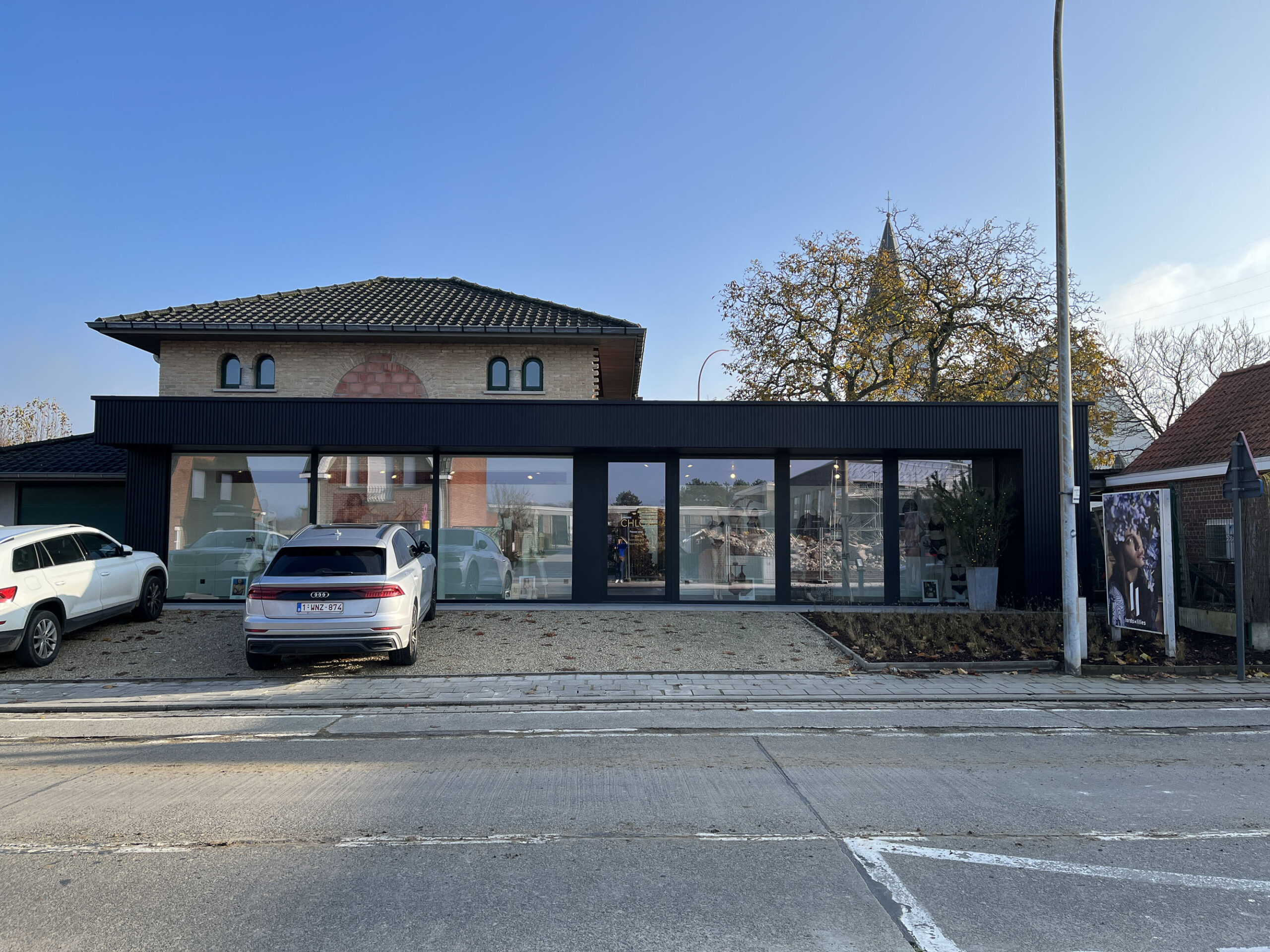 Architecte Tine Maertens stond in voor lingerie Chloë in Izegem.